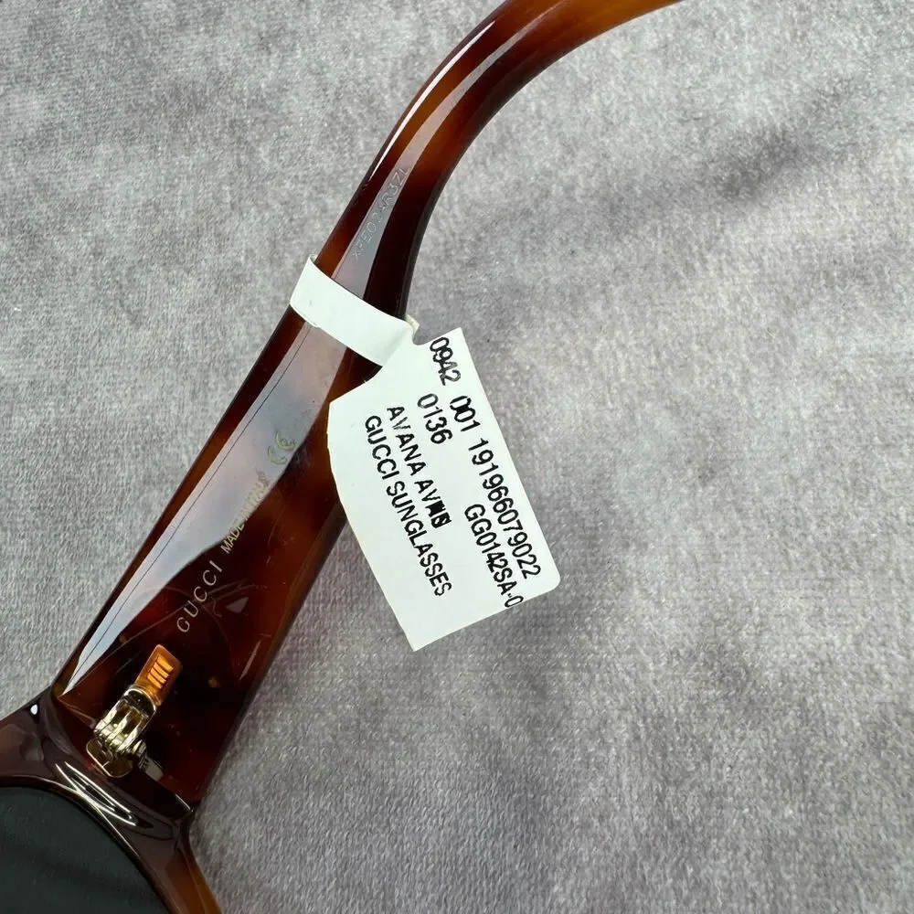 Gucci Sunglasses GG0142SA 002 Women S Havana Gucci Eyewear - Picture 9 of 11